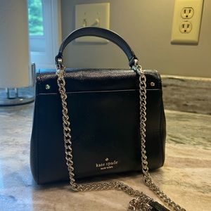 BLACK Kate Spade Purse with Gold Hardware